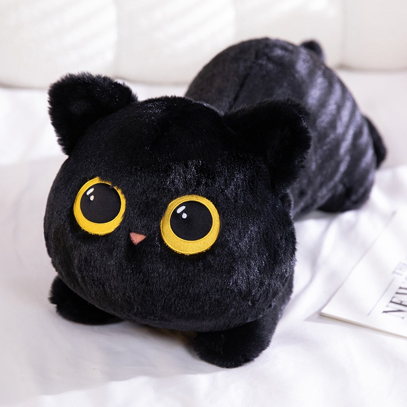 Cuddly Black Cat Plush Toy Doll Cute Big Pillow Cushion For Boys Girls Birthday Gifts 5