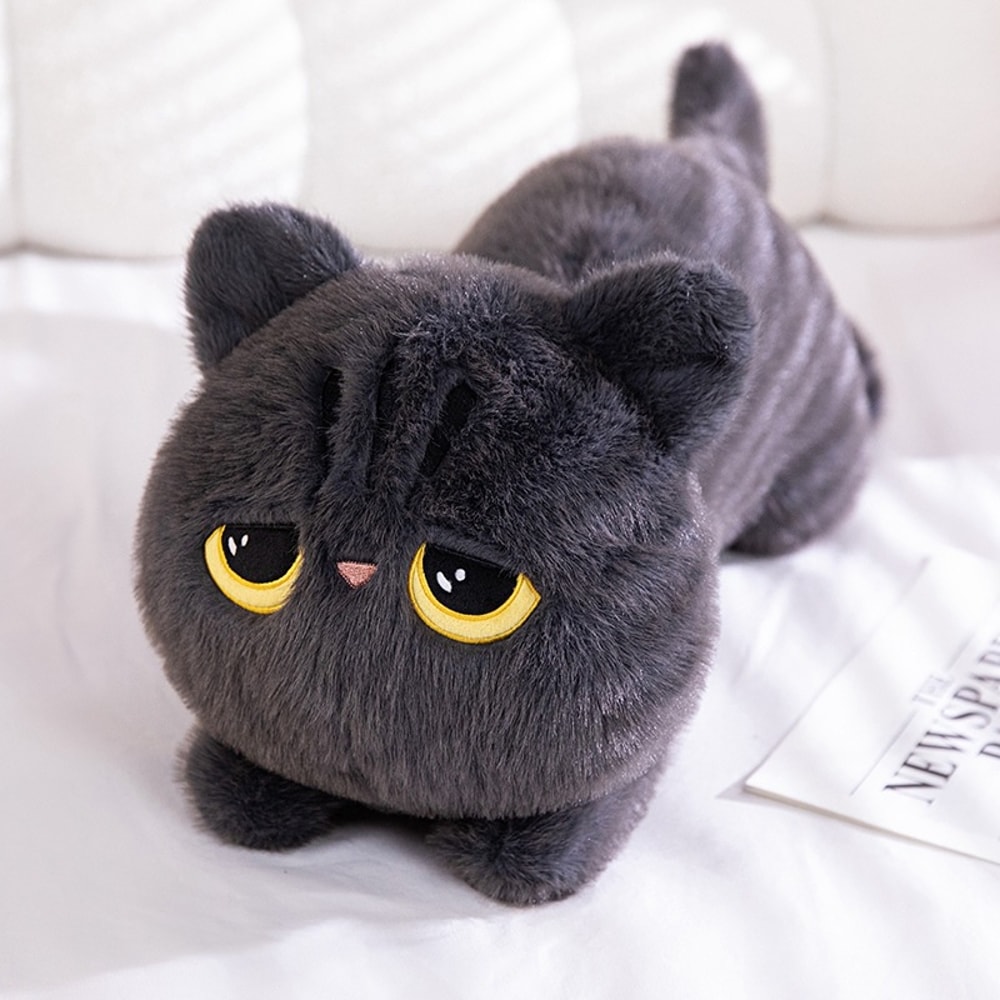 Cuddly Black Cat Plush Toy Doll Cute Big Pillow Cushion For Boys Girls Birthday Gifts 6