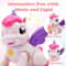 Unicorn Toy With Cartoon Wings Light Music Animal Shape Girl Christmas Gift 2