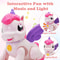 Unicorn Toy With Cartoon Wings Light Music Animal Shape Girl Christmas Gift 2