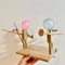 Fast-Paced Balloon Fight Wooden Bots Battle Game with Inflatable Head for Players