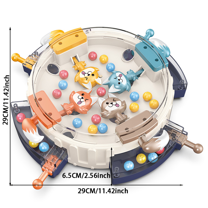 Interactive Desktop Game, Hungry Wolf Eating Beans, Family Adventure Puzzle Challenge