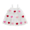 Star Lace Layered Tulle Sundress, Girls Christmas and Valentines Dress with Plush Ball Strap