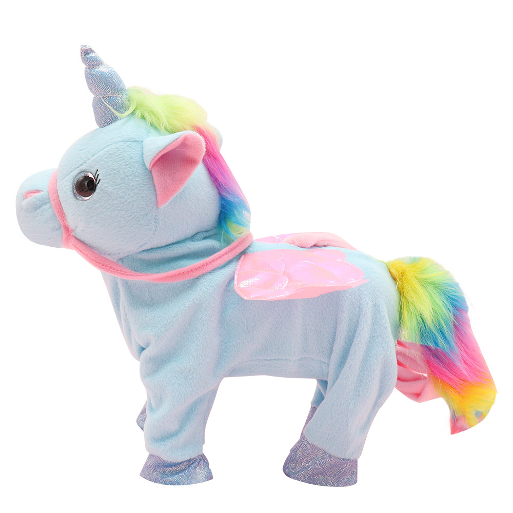 Walking Talking Plush Electric Unicorn Alpaca Toy For Kids Cute Plush Childrens Gifts With Music 6
