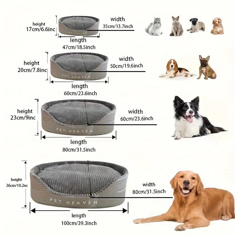 Double-Sided Pet Nest, Washable Cat Dog Bed, Soft Cushion Mat, Durable Home Decor for Pets