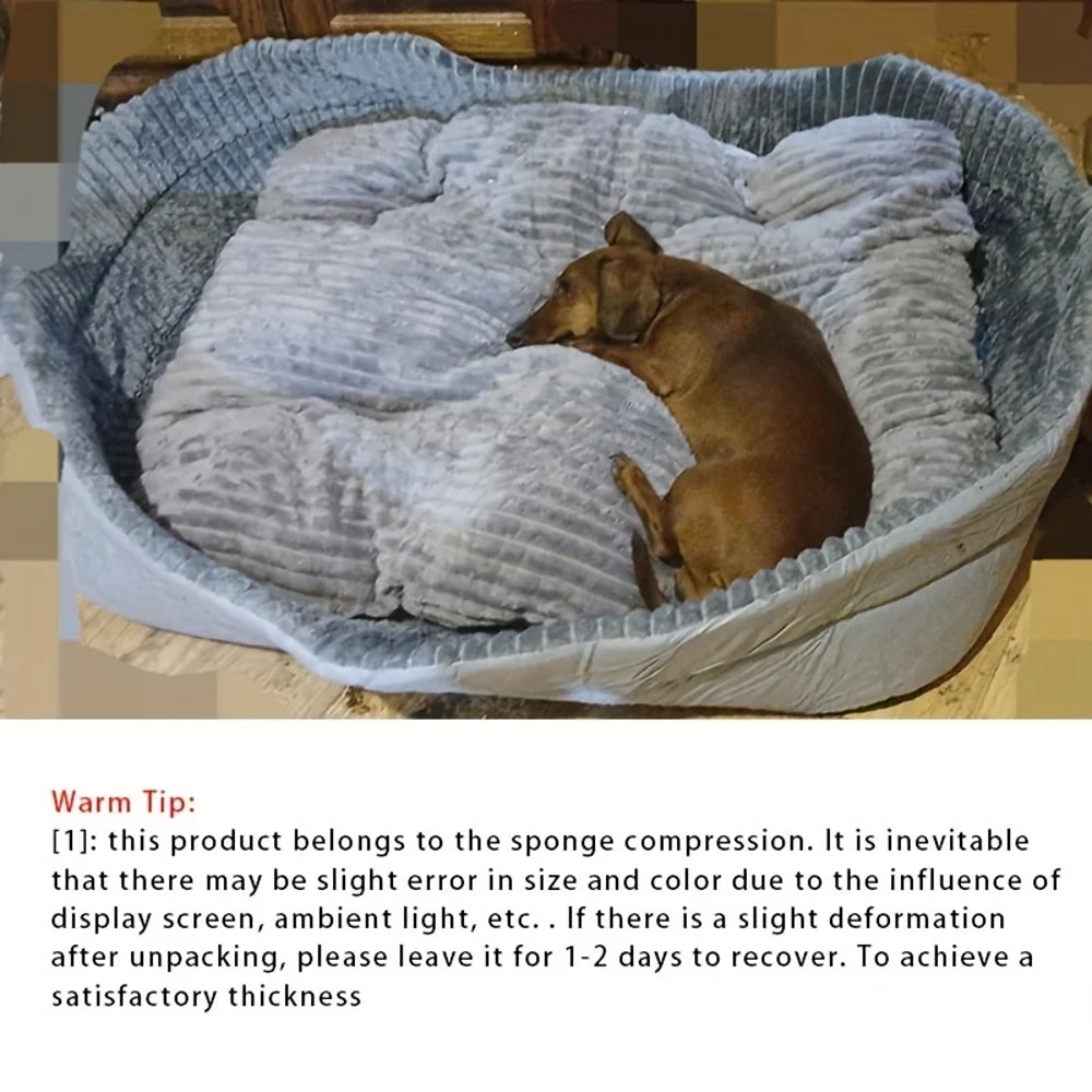 Double-Sided Pet Nest, Washable Cat Dog Bed, Soft Cushion Mat, Durable Home Decor for Pets