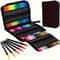 Watercolor Markers Art Set, Drawing and Crafts Set with Durable Plastic Bodies, Perfect Christmas Gift