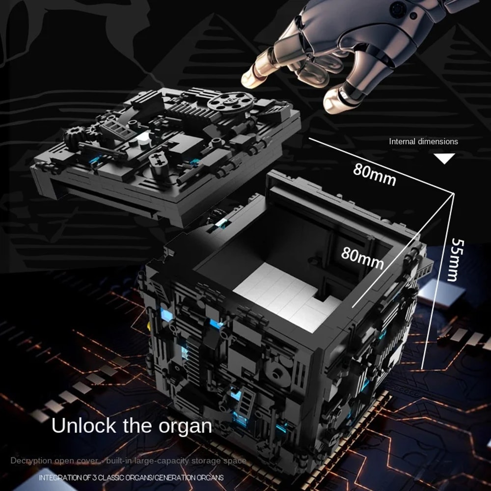 Building Blocks Secret Base Box Building Block Assembly Toy Universal High Difficulty Puzzle For Bo 4