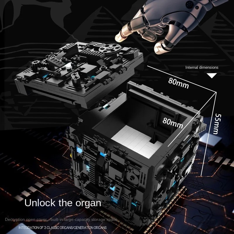 Building Blocks Secret Base Box Building Block Assembly Toy Universal High Difficulty Puzzle For Bo 4