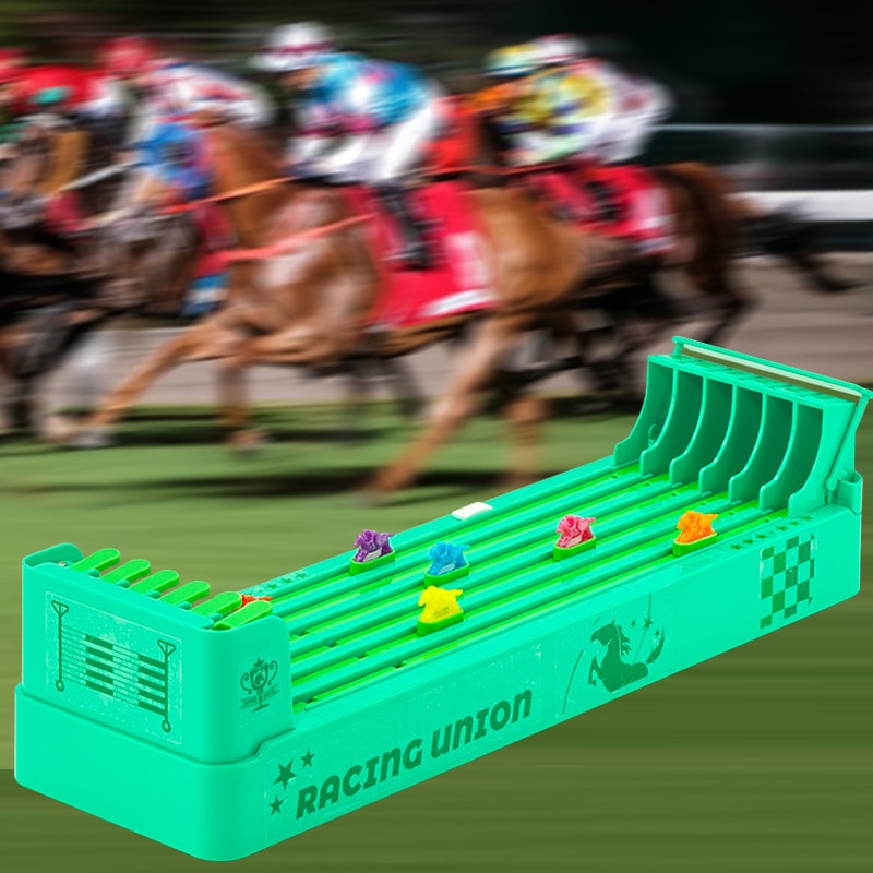 Interactive Classic Horse Racing Board Game, Electric Sports Table, Table Football Party Toy for Adults and Kids Gift