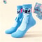 Kawaii Disney Stitch Crew Socks, Soft Cotton Blend for Daily Wear, Perfect Christmas Birthday Gift