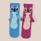 Kawaii Disney Stitch Crew Socks, Soft Cotton Blend for Daily Wear, Perfect Christmas Birthday Gift
