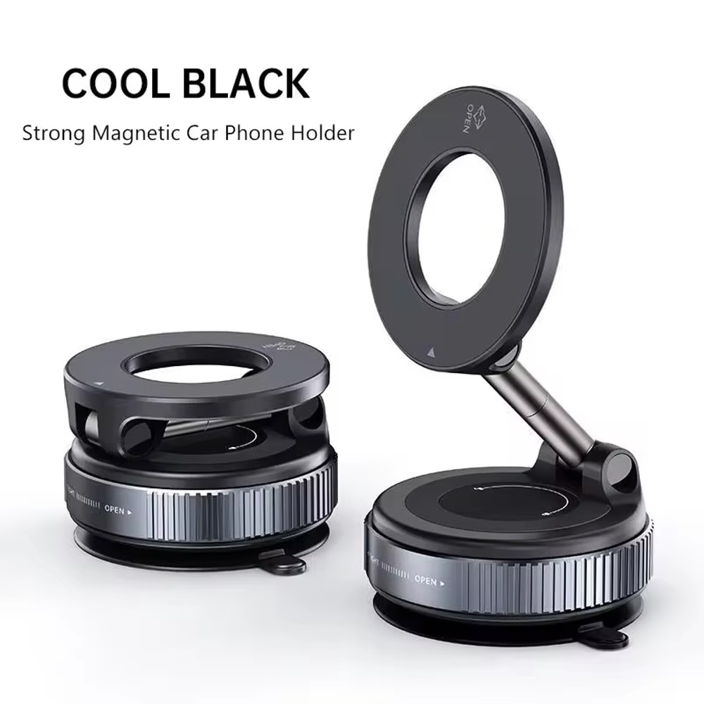 Foldable Xiaomi Strong Magnetic Phone Holder Adjustable Vacuum Car Mount For IPhone Cell Phone Live 7