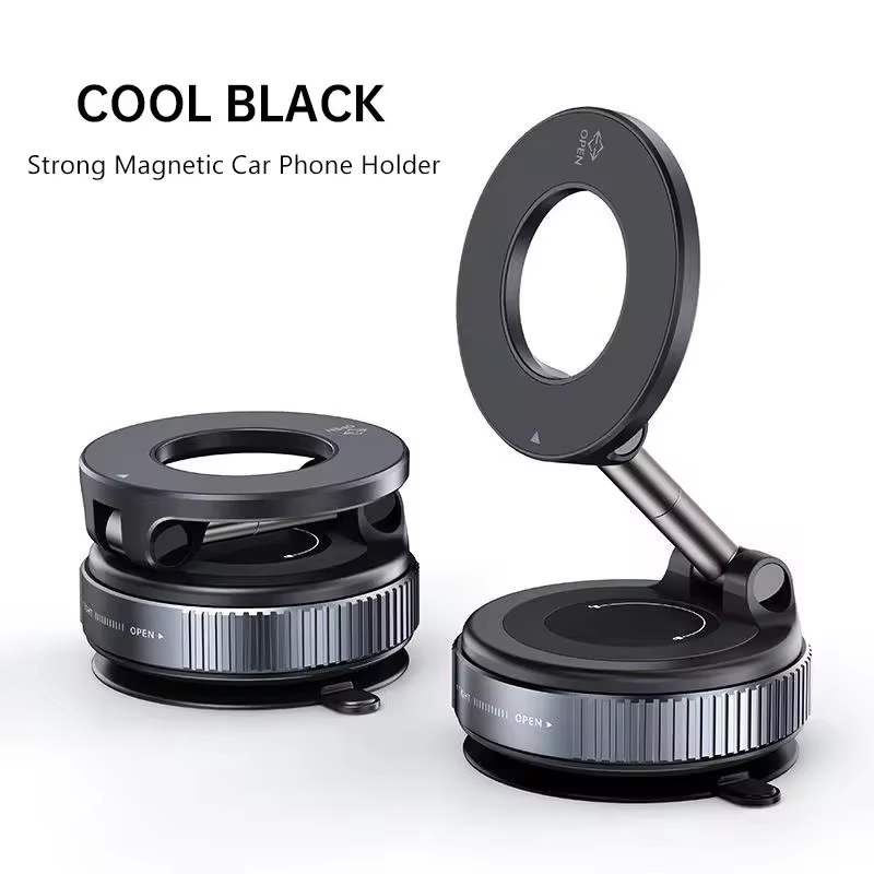 Foldable Xiaomi Strong Magnetic Phone Holder Adjustable Vacuum Car Mount For IPhone Cell Phone Live 7