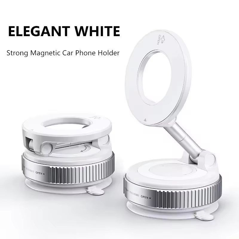 Foldable Xiaomi Strong Magnetic Phone Holder Adjustable Vacuum Car Mount For IPhone Cell Phone Live 8