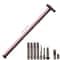 Portable Folding Walking Stick, Tungsten Steel Alpenstock, T-type Self-defense Stick for Camping and Hiking