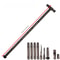 Portable Folding Walking Stick, Tungsten Steel Alpenstock, T-type Self-defense Stick for Camping and Hiking