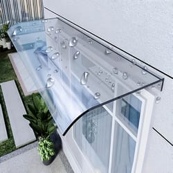 home decoration plastic awnings and door canopies, courtyard rain cover