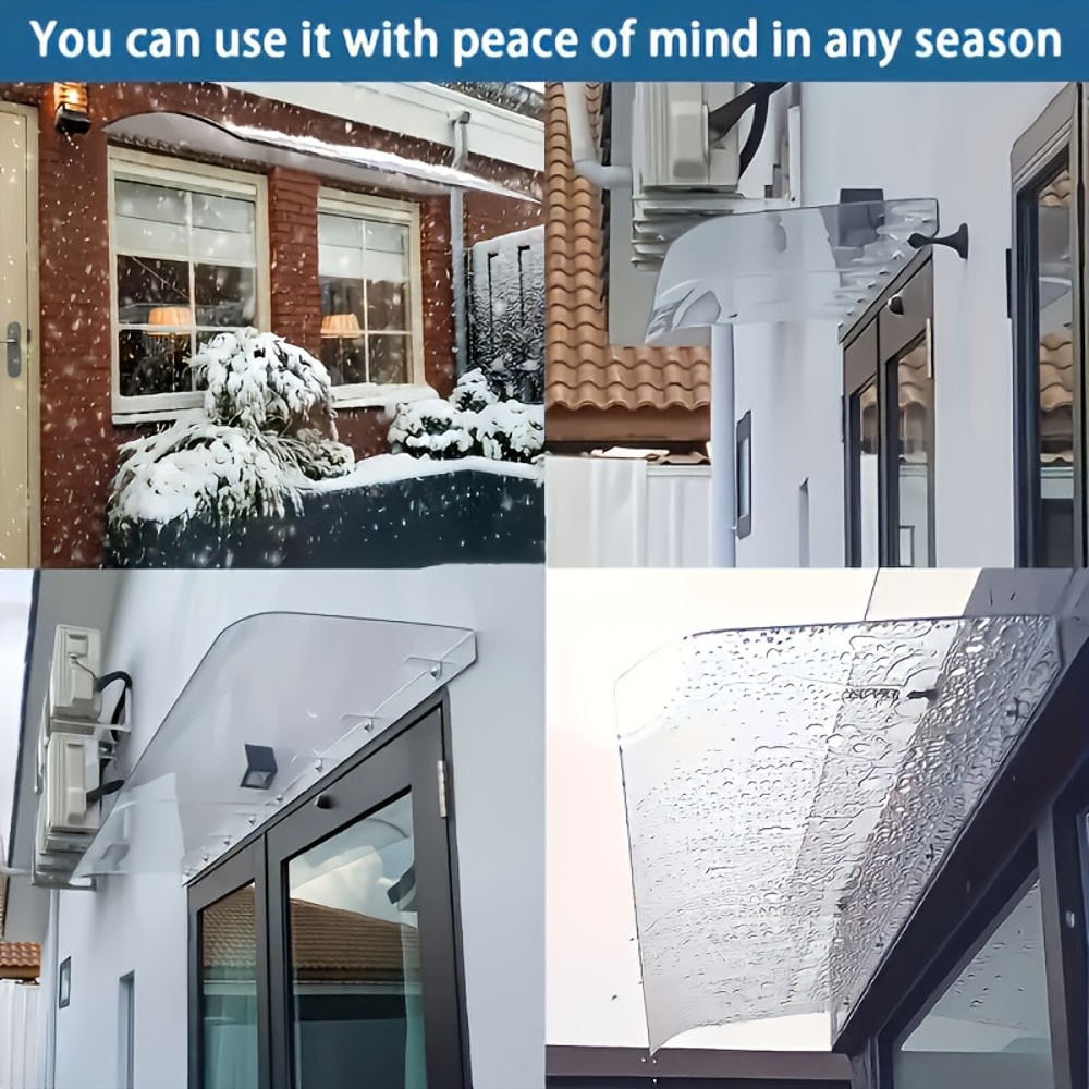 Home Decoration Plastic Awnings and Door Canopies, Courtyard Rain Cover