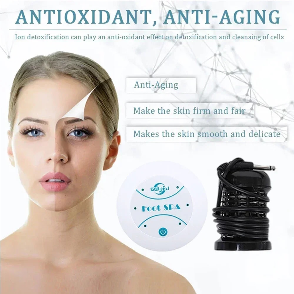 Ionic Detox Foot Spa Bath Machine, Foot Massage Ionic Detox, Relieves Fatigue, Promotes Vitality & Good Health