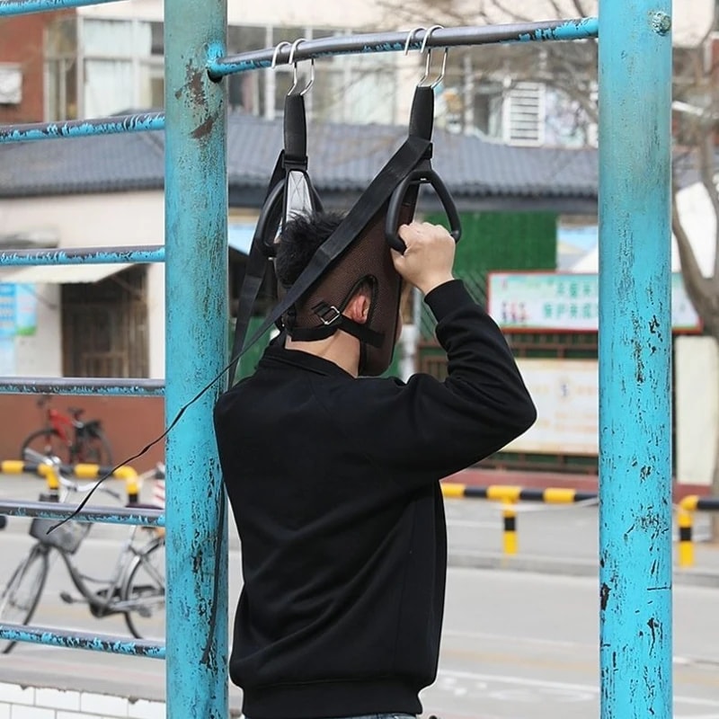 Cervical Traction Belt Neck Stretching Device Horizontal Bar Suspension Household Neck Traction 4