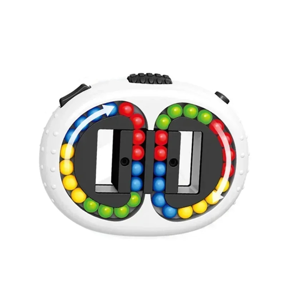 Bean Magic Cube Mind Brain Teaser, Fidget Toy for Decompression, Eight-sided Rotation