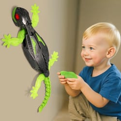robot climbing toy for kids, rechargeable remote control wall climbing gecko, birthday novelty gift remote control toys