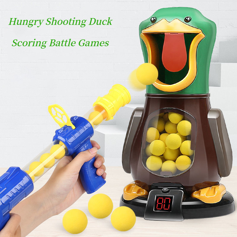 Funny Gun Toy For Kids Airpowered Soft Bullet Ball With Light Electronic Scoring Battle Games 1