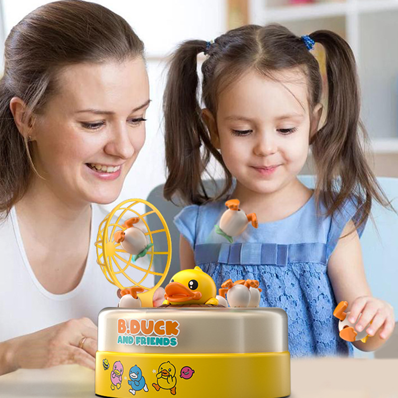 Children Bouncing Turntable Duck Toy Puzzle For Concentration Training And Parent Child Interaction 1