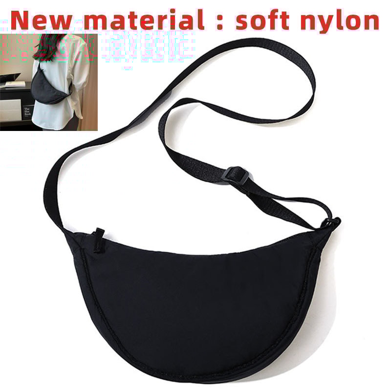 Fashion Ladies Nylon Hobos Messenger Bag, Vintage Small Shoulder Bags, Simple Design Women's Purse