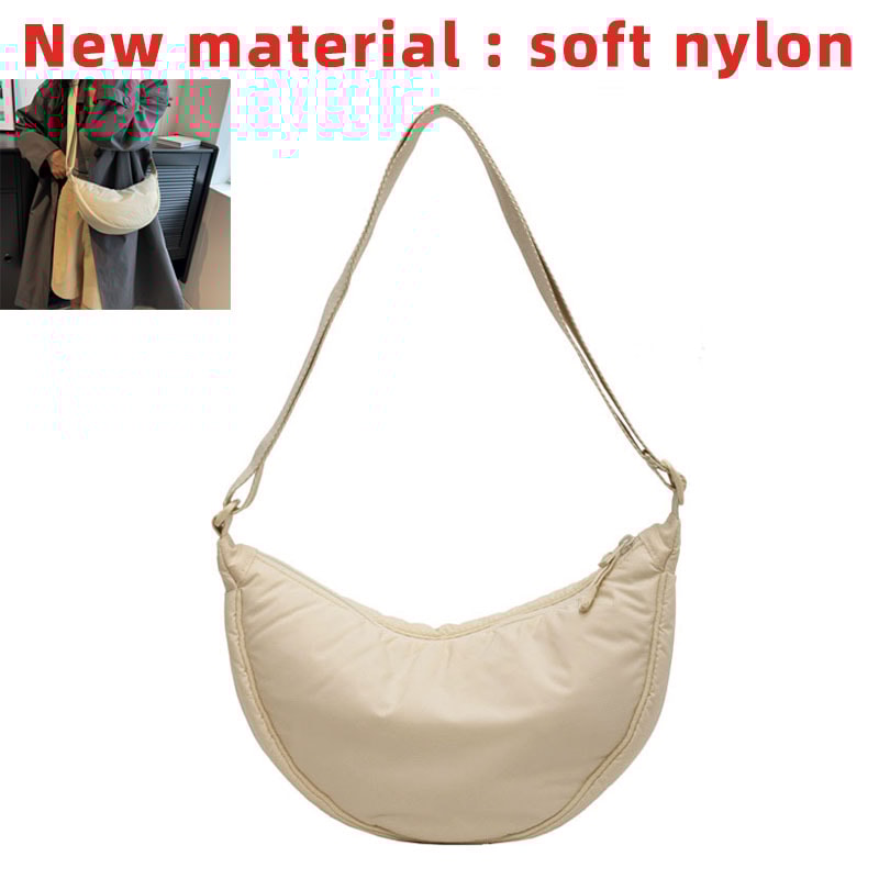 Fashion Ladies Nylon Hobos Messenger Bag, Vintage Small Shoulder Bags, Simple Design Women's Purse
