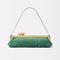 Luxury Designer Clip Handbag Purses for Ladies, Women's Fashionable Baguette Bag, Bag with Removable Shoulder Strap