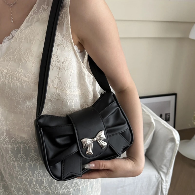 Fashionable PU Leather Shoulder Bag, Casual Handbag, Daily Commuting Business Women's Bag, Lady Banquet Underarm Bag
