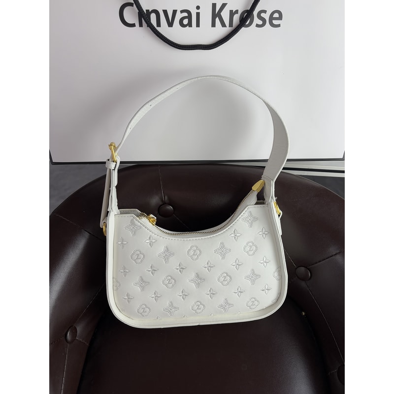 Women's High-End New Fashion Embroidered Underarm Bag, Crossbody Baguette for Easy Match