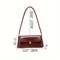 Retro Baguette Underarm Bag Womens High Feeling Fashion Shoulder Bag PU Material 5