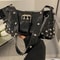 Cool Gothic Leather Underarm Tote Bag Casual Sling Handbags For Girls 0