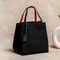 Simple Black Knitted Bag New Large Capacity Shopping Tote For Women 1