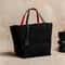 Simple Black Knitted Bag New Large Capacity Shopping Tote For Women 2