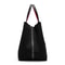 Simple Black Knitted Bag New Large Capacity Shopping Tote For Women 5
