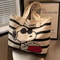Disney Snoopy Large Capacity Canvas Bag for Female Students, Cute Cartoon Tote Mommy Bag to Carry Books