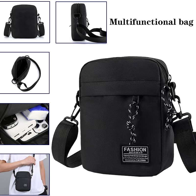 Nylon Material Bag, Single Shoulder or Cross-Body Design for School and Daily Use