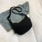 Solid Color Trendy Shoulder Bag Daily Multifunctional Canvas Bag Personalized Minimalist Dumpling B 0