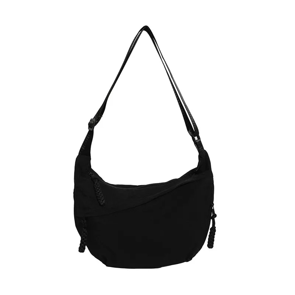 Solid Color Trendy Shoulder Bag Daily Multifunctional Canvas Bag Personalized Minimalist Dumpling B 7