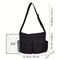 Designer Handbag for Women Shoulder Large Capacity Canvas Solid Female Bags