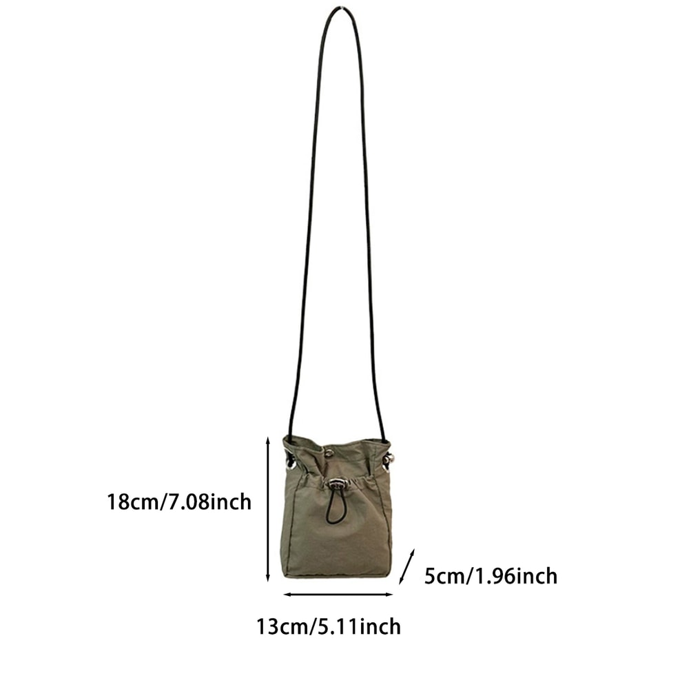 Canvas Purse Messenger Bag, Nylon Crossbody Purse, Soft Mini Phone Wallet