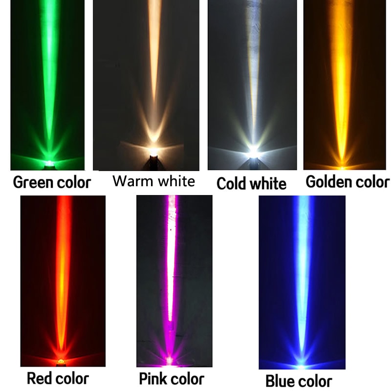 Spotlight For Home Landscape Lighting, Waterproof Pink Red Green Blue Golden Color Beam Lights