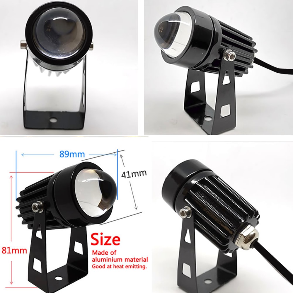 Spotlight For Home Landscape Lighting, Waterproof Pink Red Green Blue Golden Color Beam Lights