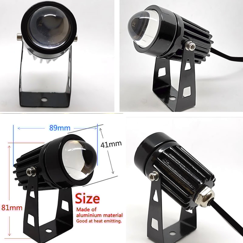 Spotlight For Home Landscape Lighting, Waterproof Pink Red Green Blue Golden Color Beam Lights