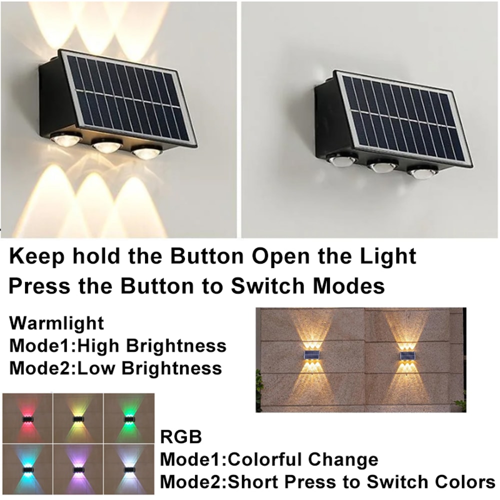 Waterproof Solar Powered Spotlight for Outdoor Garden, Balcony, and Courtyard Lighting