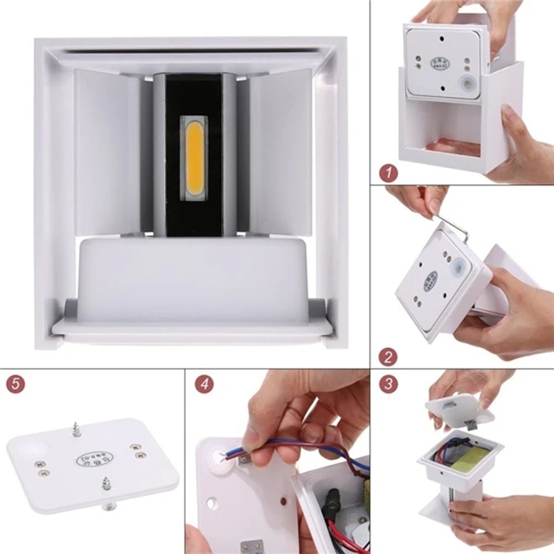 Terrace Decoration Lighting Lamp Porch Garden Wall Sconce 5